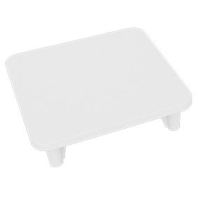 Close up of 50x50mm Post Cap - Pearl White (For heavy Duty Pool Fence Posts)