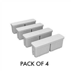Screening - ALUMINIUM END CAP - Powder coated SILVER
Suits 90x16.5mm slat
4 PACK
