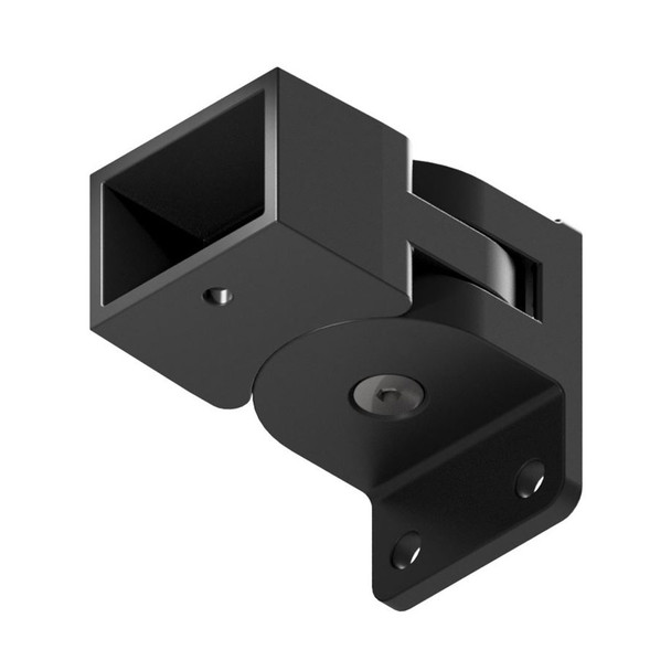 Underside view of 45 Degree Adjustable Aluminium Pool fence Swivel Bracket - Primrose Cream