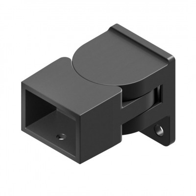Top view of 45 Degree Adjustable Aluminium Pool fence Swivel Bracket - Pearl White