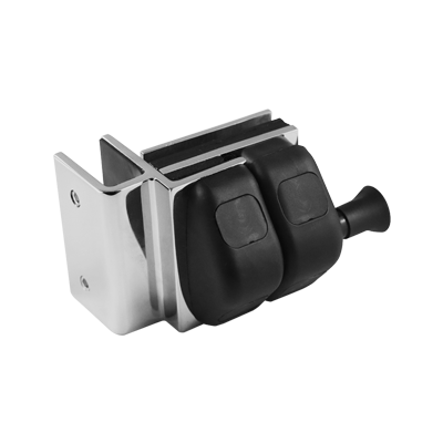 Internal 90-Degree Corner Latch for our Standard Frameless Glass-to-Glass Gate Kits Suits right or left side fitment.