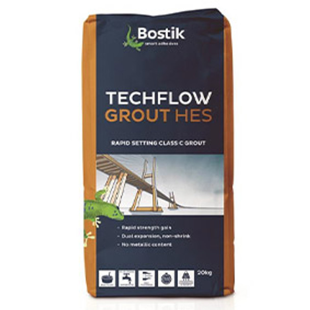 Bostik HES 20 Kg Grout for setting core drilled glass spigots and core drilled posts.