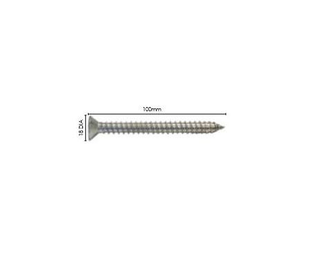 Stainless Steel Glass Spigot Heavy Duty Timber Screw 100mm (4 Pack) - Fence Guru | Fencing Suppliers Australia-wide – Since 2014