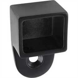 Black Square Slimline Handrail 25mm x 21mm Wall Bracket - Fence Guru | Fencing Suppliers Australia-wide – Since 2014