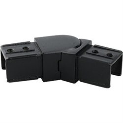 Matt Black Square Mini 25mm x 21mm Variable Angle Joiner (Horizontal) - Fence Guru | Fencing Suppliers Australia-wide – Since 2014