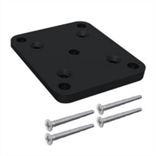 50x50 Base Plate Kit to suit Heavy Duty 50x50mm SlatFence Post. Black or Pearl White