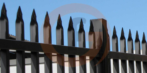 Aluminium 1.8m high Black security Fence Panel