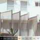 Designer Colours + Pearl White Flat-Top Pool Fence
