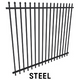 2.1m high Crimped Top Security Fencing