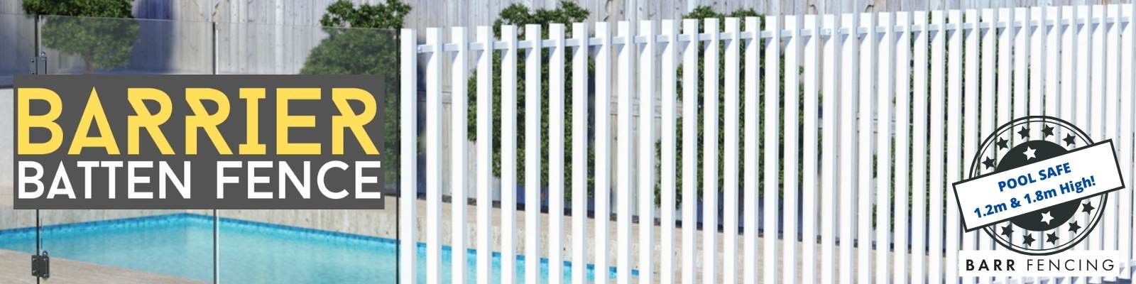 Barrier Vertical BARR Aluminium Batten Pool Fence Category