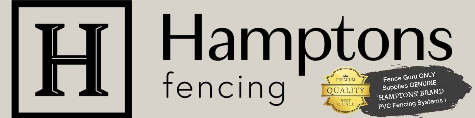 Insist on Genuine Hamptons Premium PVC Fencing Systems