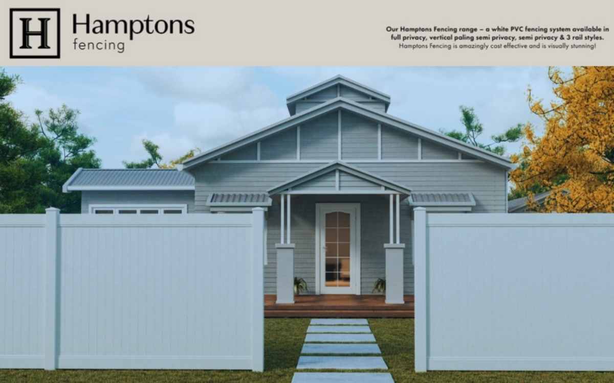 Visually Stunning Premium Hamptons White PVC Privacy Fencing