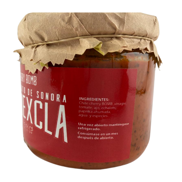 salsa  Gourmet chile cherry bomb producto de mexico, latin products hot sauce salsas mexicanas mountain market la mexcla del desierto de sonora