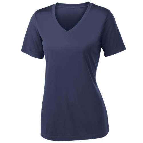 Womens V-Neck Competitor T-shirt-Snapone