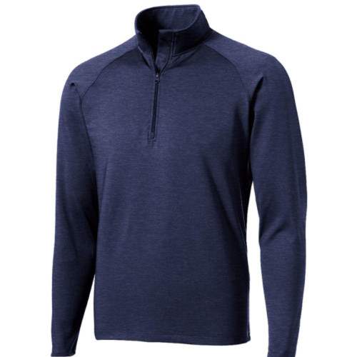 Embroidered Mens Half Zip Stretch Pullover-Snapone
