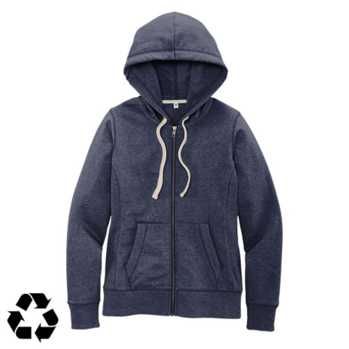 Ladies Re-Fleece Full-Zip Hoodie-Snapone