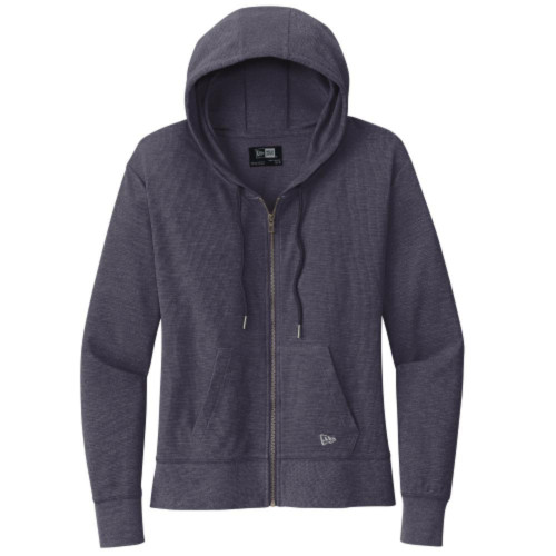Embroidered New Era  Ladies Thermal Zip Hoodie-Snapone