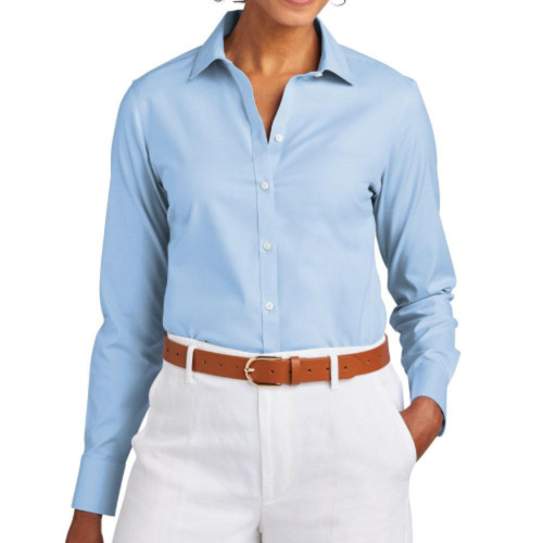 Embroidered Brooks Brothers Women's Pinpoint Shirt-Snapone
