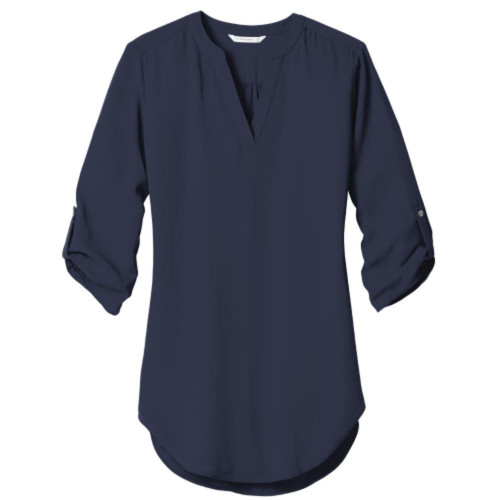 Ladies 3/4-Sleeve Tunic Blouse-Snapone