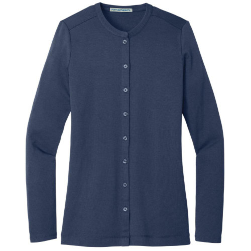 Ladies Concept Stretch Button-Front Cardigan-Snapone