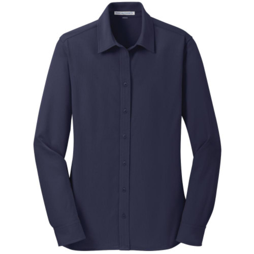 Ladies Dimension Knit Dress Shirt-Snapone