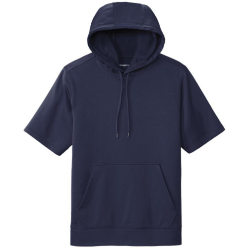 Sport-Wick Fleece Short Sleeve Hooded Pullover-Snapone