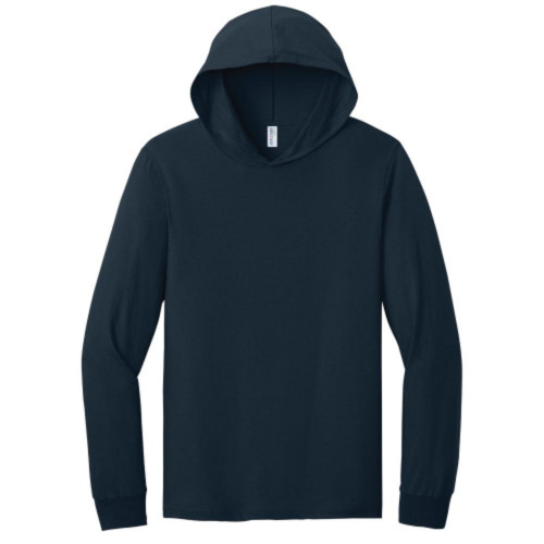 Unisex Cotton Long Sleeve Hooded T-Shirt-Snapone Unisex Cotton Long Sleeve Hooded T-Shirt-Snapone