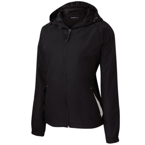 Womens Hooded Colorblock Raglan Jacket-Snapone