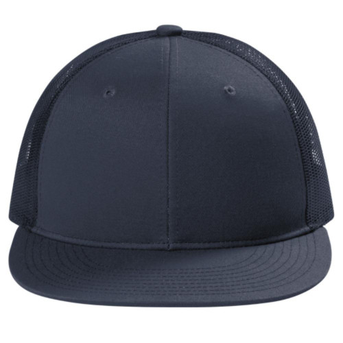 Embroidered Snapback Flat Bill Trucker Cap-Snapone