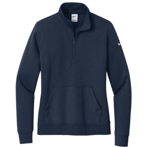 Nike Ladies Club Fleece Swoosh Sleeve Half Zip-Snapone