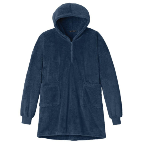 Embroidered Plush Poncho-Snapone