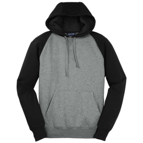 Raglan Colorblock Pullover Hooded Sweatshirt-Snapone