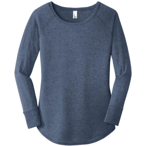 Womens Perfect Tri Long Sleeve Tunic Tee-Snapone