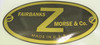 Decal, Fairbanks Z Black Gold