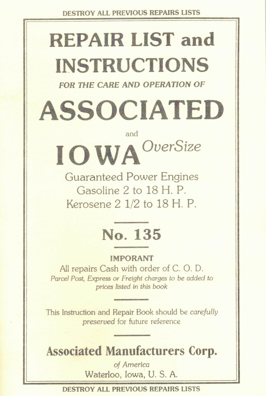 Book, Associated & Iowa