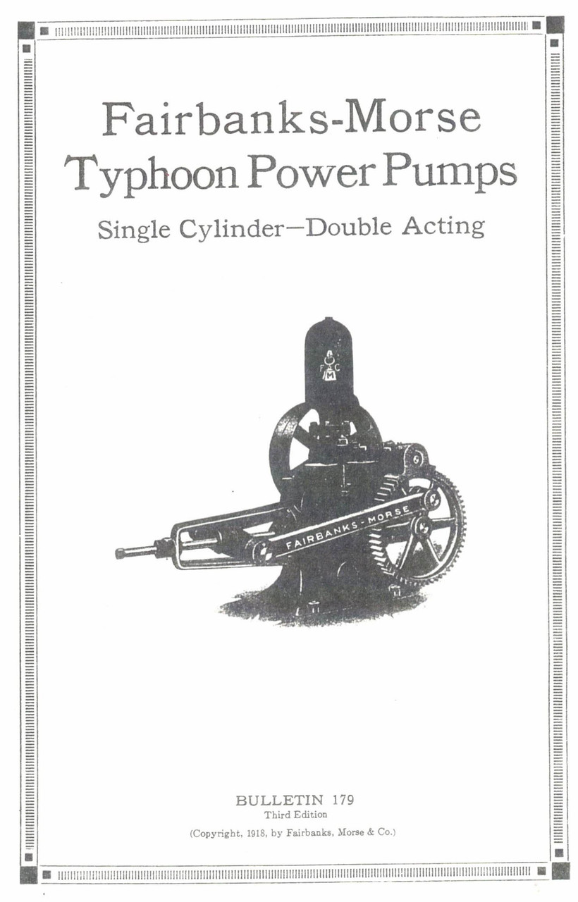 Book, Fairbanks Morse Typhoon Pump