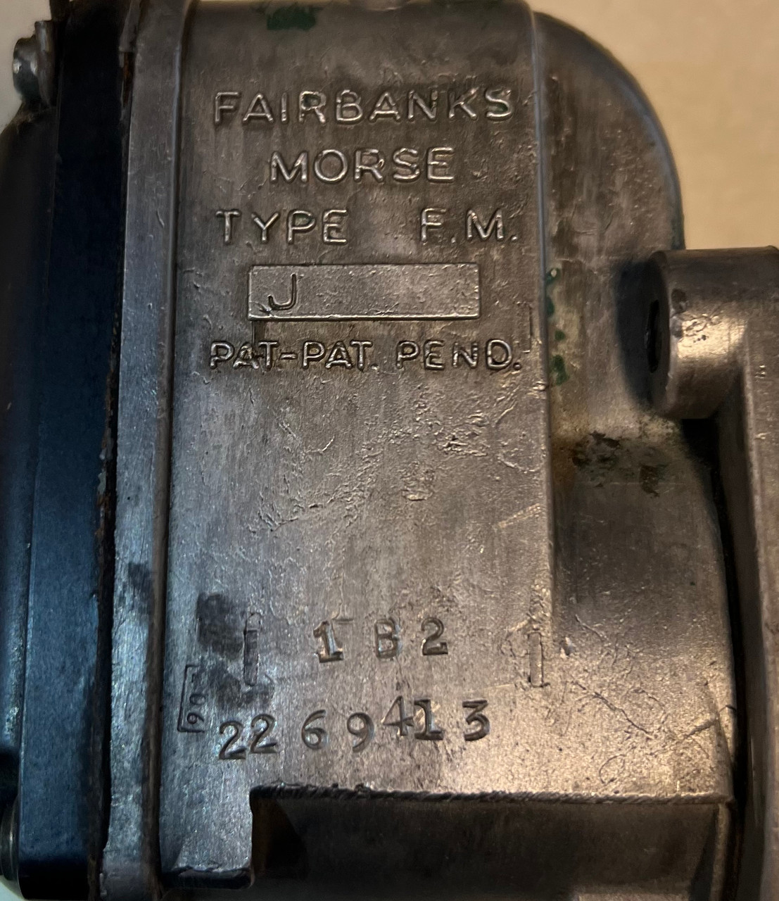 Fairbanks Morse Type F.M. Model J #002 Fairbanks ZC gear