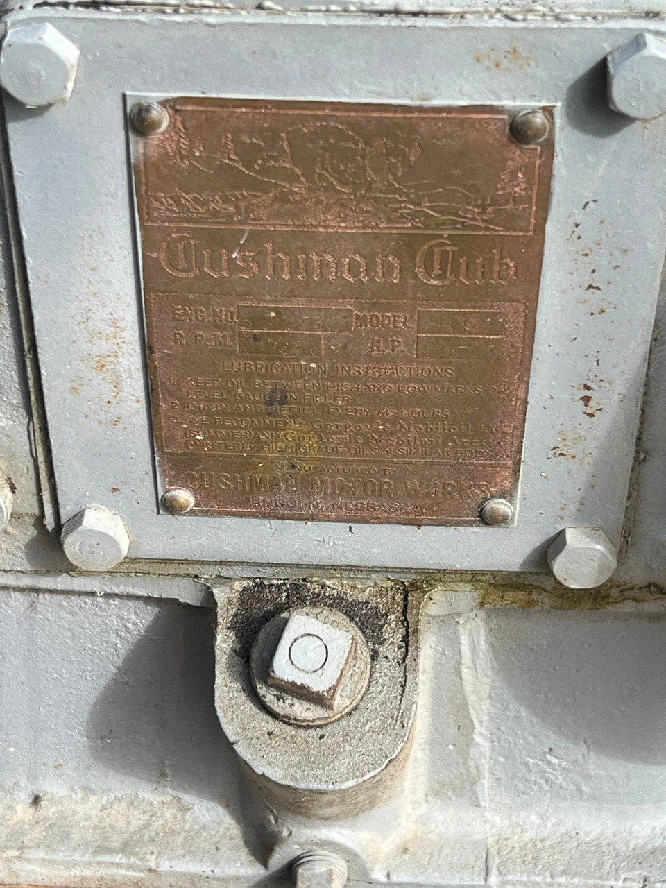 1.5-2 hp Early Cushman Hit & Miss Engine #617