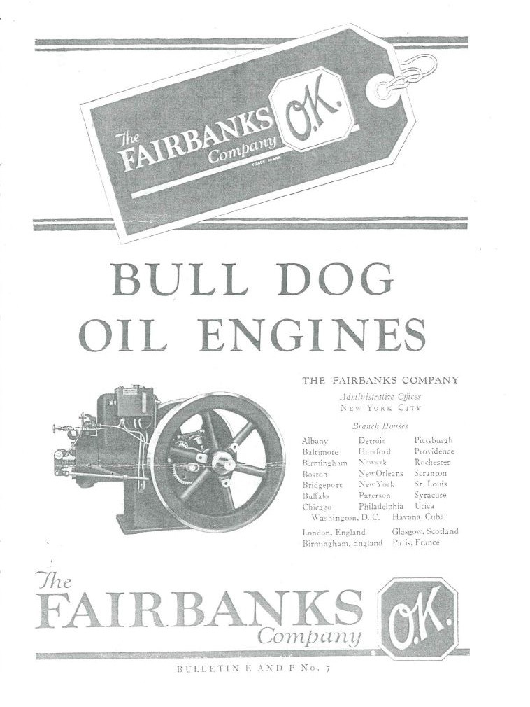 Book, Fairbanks Bulldog Sales Information