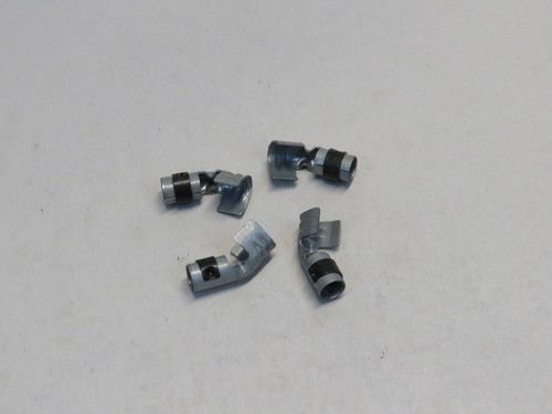 45 degree Wire Ends with Black - 4 pack
