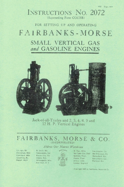 Fairbanks Morse Kerosene Engines