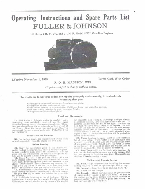 Book, Fuller & Johnson NC Instruction
