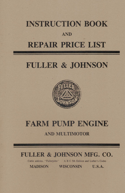 Book, Fuller Farm Pump