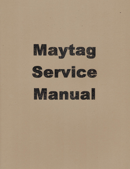 Book, Maytag 72 Twin Service