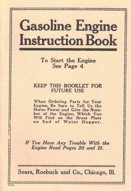 Book, Sears Economy Engine