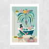 Relaxing Bath Unframed Print