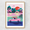 Road Trip Narrow Oak Frame
