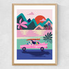 Road Trip Medium Oak Frame