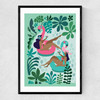 Summer Girls Narrow Black Frame