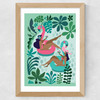 Summer Girls Wide Oak Frame